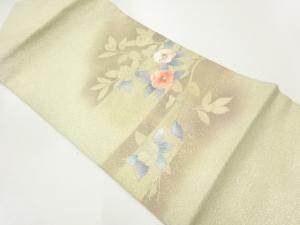 枝椿模様刺繍名古屋帯